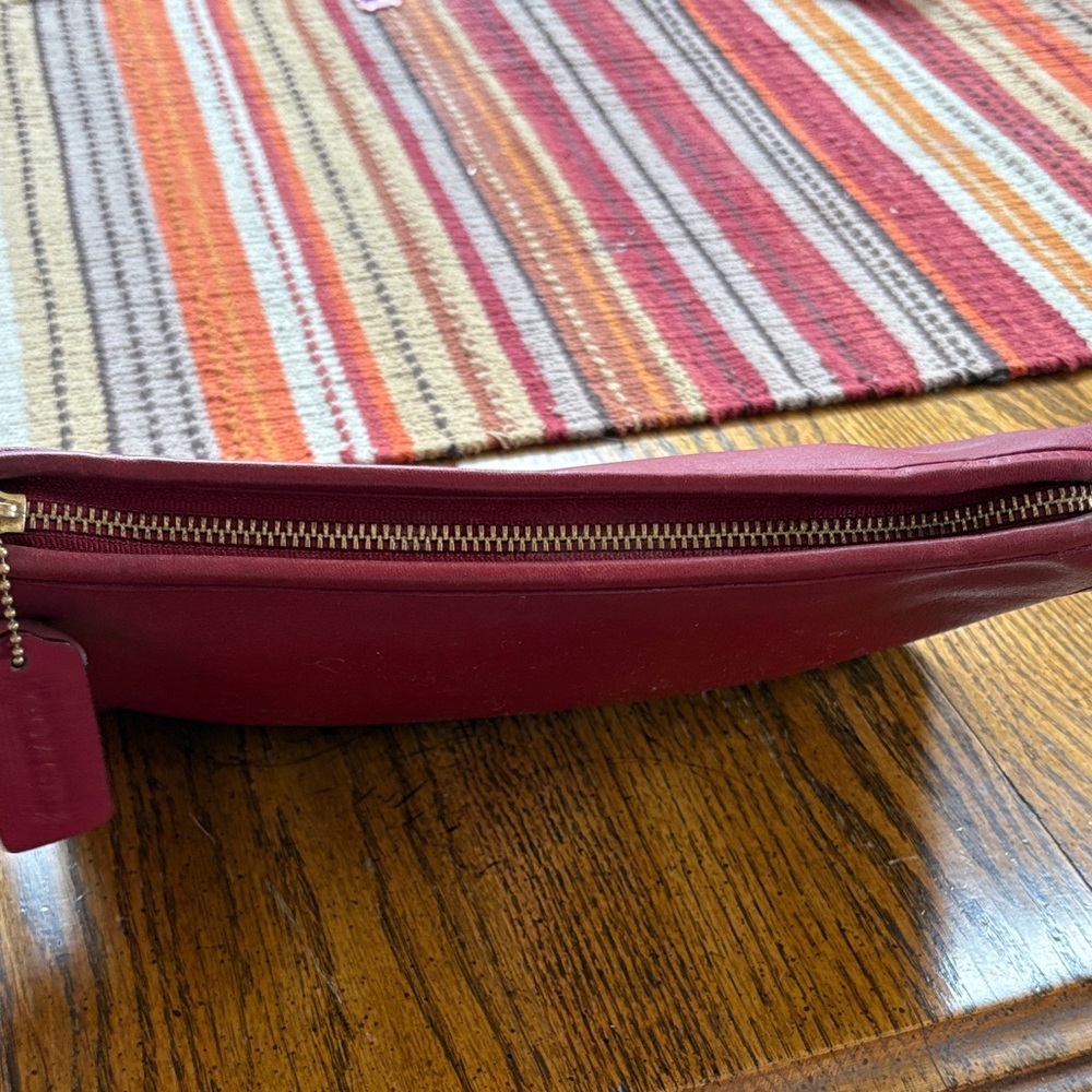 Coach 9455 red Leather purse vintage - Picture 9 of 13